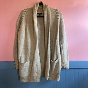 J Crew Long Open Cardigan